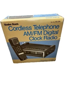 Radio Shack Chronofone cordless electronic telephone digital clock radio ET-380 - Picture 1 of 12