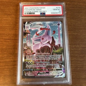 2021 Pokemon Schwert & Schild Fusion Strike Secret Espeon VMAX PSA 10 - Bild 1 von 2