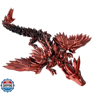 GemmiCho Dragón Impreso en 3D con Alas, Cristal Dragón Impreso en 3D, Impreso en 3D - Imagen 1 de 5