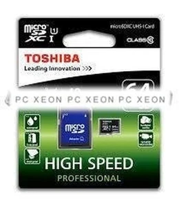 Speicher Toshiba Micro SDXC 64GB Cl10 + Adapter - Bild 1 von 2