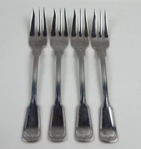 4 WMF Cromargan MURRAY HILL GLOSSY 3 Tine Pastry Forks NOT GERMANY Stainless - Picture 1 of 4