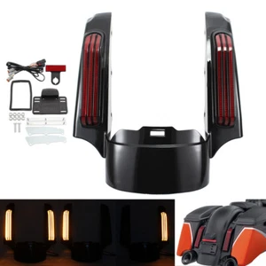 Rear Fender Fascia LED Tail Light & Mounting Hardware For Harley Electra Glide - Picture 1 of 22