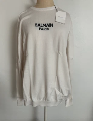 Balmain white sweater with black logo - Image 1 of 4