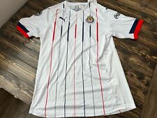 NWT 2019 Puma Chivas Home Futbol Classic Soccer Jersey White Red Mens Size Med