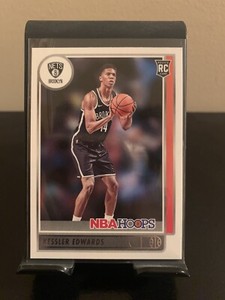 2021-22 Panini NBA Hoops #246 Kessler Edwards Brooklyn Nets Rookie Card