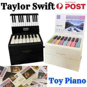 2025 Piano Calendar Taylor Swift Toy Piano Musical Instruments Music Sheets Card - Picture 1 of 13