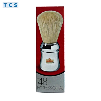 OMEGA Pennello Barba Professionale 48, Rasierpinsel reine Borste