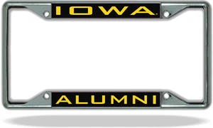 Marco de placa de matrícula de ex alumnos de Iowa - Imagen 1 de 1