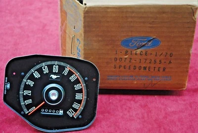 69 70 NOS MUSTANG & BOSS SPEEDOMETER FLAWLESS CORRECT 旧学校 DOZZ 17255 A — 第 1/2 张图片