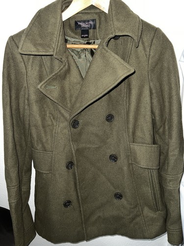 UNDERCOVER Pavone doppiopetto misto lana oliva Victoria’s Secret taglia 6 donna
