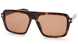 NEU TOM FORD Vincent TF1176 ECO 52N Havanna SONNENBRILLE 56-15-145mm B44mm Italy - Bild 1 von 10