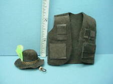 Miniature Tri-Corner Hat Black leather Handcrafted Prestige Leather 1//12th