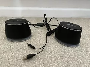 AmazonBasics laptop/PC speakers usb powered 3.5mm headphone jack - Photo 1/1