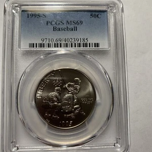 1995-S Olympics Baseball Commemorative PCGS MS69 Clad - Picture 1 of 5