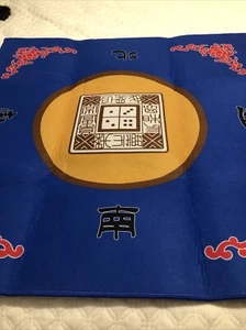 Universal Mahjong / Paigow / Card / Game Table Cover - Blue Mat - Picture 1 of 6