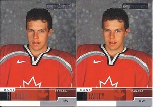 Dany Heatley 1999-00 Upper Deck Prospects Team Canada Rookie Card Lot (2)