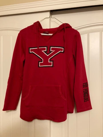 Colosseum Womens Size Small Red Youngstown State Penguins Logo Sweatshirt Hoodie Cover