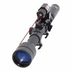3-7X28 Gun Rifle Optics Scope +20mm Rail Mounts +Red Laser Sight For Hunting USA