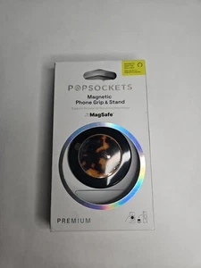 PopSockets - MagSafe Round PopGrip Cell Phone Grip & Stand, with Adapter Ring fo - Photo 1 sur 5