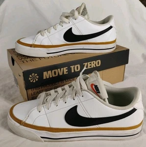 Womens 8.5 Nike Court Legacy Next Nature White Desert Ochre Sneaker Tennis Shoes - Picture 1 of 13