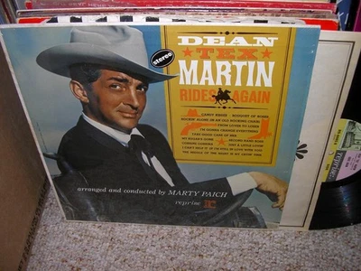 DEAN MARTIN/MARTY PAICH-Tex Rides Again-OR.1963 NM LP/STMBOAT TRI-TONE LBL/SHRNK — 第 1/2 张图片