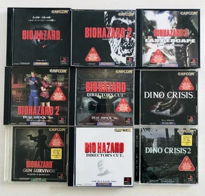 PS1 BIOHAZARD Gun Survivor Director's Dual Shock Dino Crisis set of 9 Capcom - Picture 1 of 24