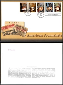 2008 American Journalists Sc 4252a FDC Fleetwood Pulitzer pioneers news freedom - Picture 1 of 1
