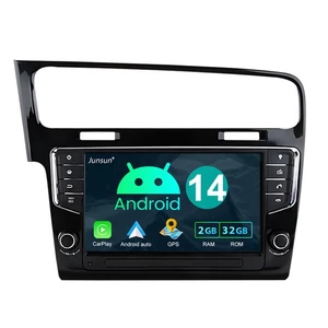 32GB Für VW Golf VII MK7 2013-2017 Autoradio CarPlay Android 14 GPS SAT BT WIFI - Bild 1 von 12