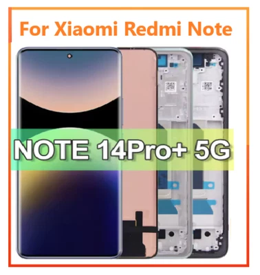 OLED LCD Display Touch Screen Digitizer Frame For Xiaomi Redmi Note 14 Pro+ 5G - Image 1 of 2