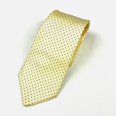 Corbata J Press Burlington Nudo Seda Lunares Marfil De Colección Clásica Foto 1 de 4