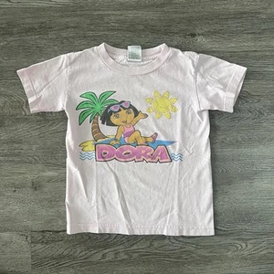 Vintage Dora The Explorer T Shirt Youth Small Kids Tv Show Nickelodeon Y2K (8) - Picture 1 of 13