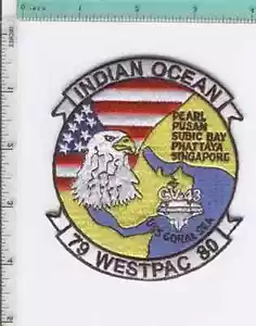 USS Coral Sea CV-43 USN 1979-1980 INDIAN OCEAN WESTPAC CRUISE Patch 79-80 - Picture 1 of 1