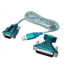 4 Ft (1.2 meter) USB 2.0 to RS232 Serial DB9 & DB25 Data Cable Adapter