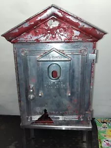 Antica stazione antincendio/call box Gamewell alluminio fuso anni 20/leggi descrizione - Foto 1 di 13