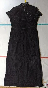 Maggy London Womens Size 12 Short Sleeve Black Velvet Dress - Picture 1 of 9