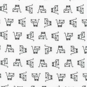 Feline Drive Stoff FLANELL Penned Pals schwarz Robert Kaufman - Meterware - Bild 1 von 8