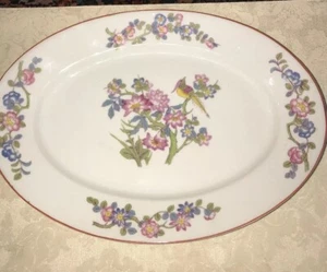 Plato de servir vintage Rosenthal China 14 pulgadas floral pájaro en rama  - Imagen 1 de 12