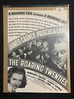 1939 THE ROARING TWENTIES 10x13.5" Movie Print Ad VG+ 4.5 James Cagney