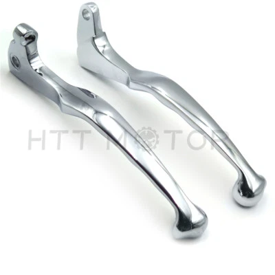Palancas de embrague de freno de calavera cromadas para Yamaha Virago XV 250 535 700 750 1000 1100 Foto 1 de 4