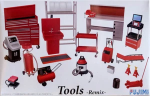 Tools Remix officina e attrezzi garage set 1:24 model kit kit kit Fujimi 114392 - Foto 1 di 1