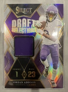 Jordan Addison RC 2023 Panini Select Draft Selections Memorabilia PRIZM /99 🔥🏈 - Picture 1 of 2