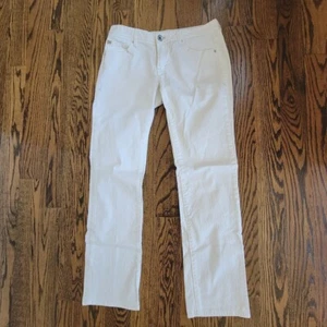 WOMEN'S ARMANI EXCHANGE WHITE DENIM JEANS - SIZE 8 SHORT - Picture 1 of 17