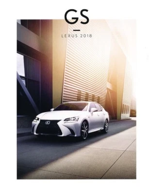 2018 Lexus GS GS350 GS300 GS450h 42-page Car Sales Brochure Catalog F Sport - Image 1 of 4