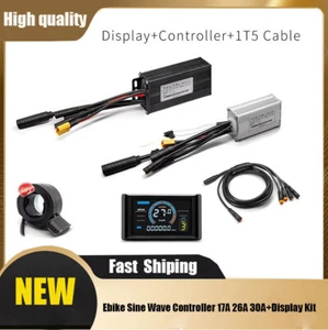 Ebike Sine Wave Waterproof Controller 17A 26A 30A Color S966 NFC Display Kit SUK - Picture 1 of 27