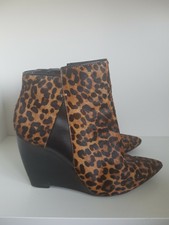 m and s leopard print boots