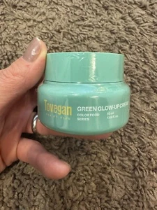 TOVEGAN Green Glow-Up Cream Brand New Sealed Full Size 50ml/1.69oz NEW - Picture 1 of 3