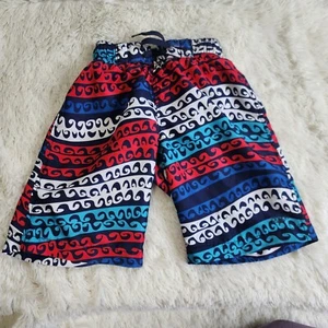 Speedo colorful patterned lined swim trunks swimsuit boys size XS - Picture 1 of 6