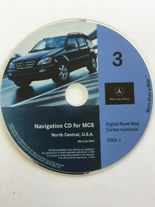 2000 2001 2002 Mercedes ML320 ML430 Navigation CD 3 NORTH CENTRAL USA 2004.1 OEM - Picture 1 of 12