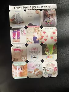 12 carte regalo bambino ($400) allattamento gravidanza neonati leggings mamma nuova - Foto 1 di 2