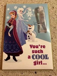 Disney Frozen Anna & Elsa Birthday Greeting Card for girl by Hallmark w/Envelope - Picture 1 of 3